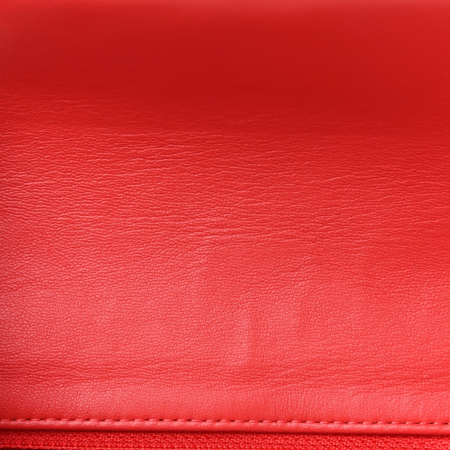 Lambskin Quilted Mini Rectangular Flap Red