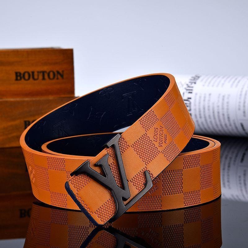 3 Colors Luxury New Letter Brown Leather Belt