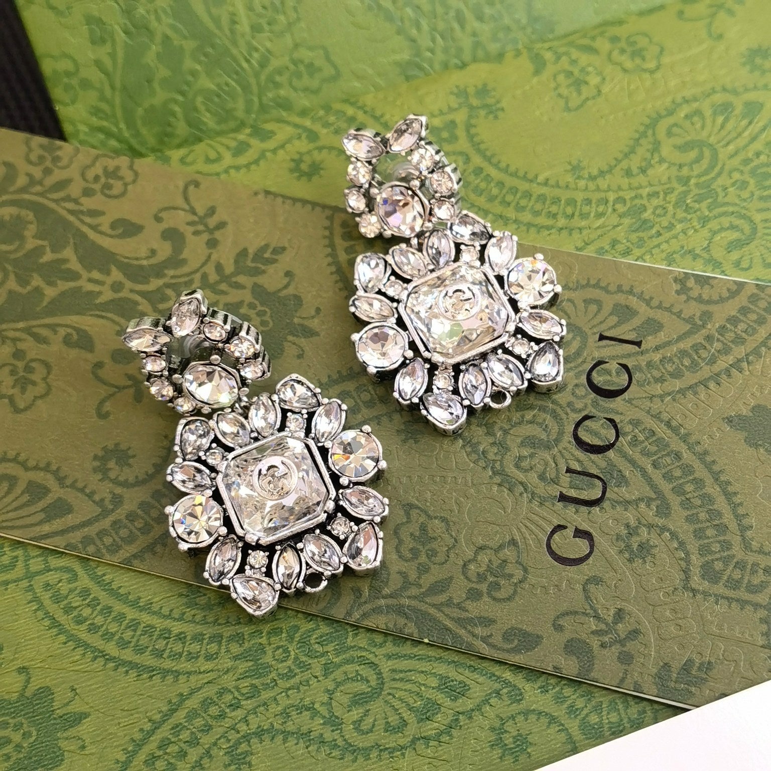 2 Colors Crystal Earrings