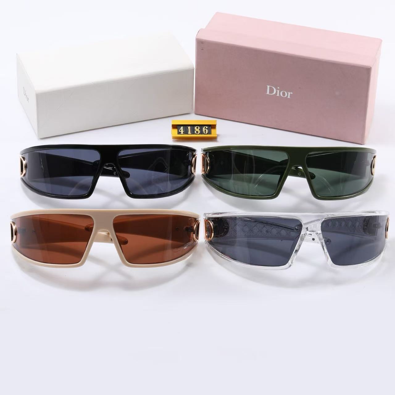 Rectangular headband sunglasses