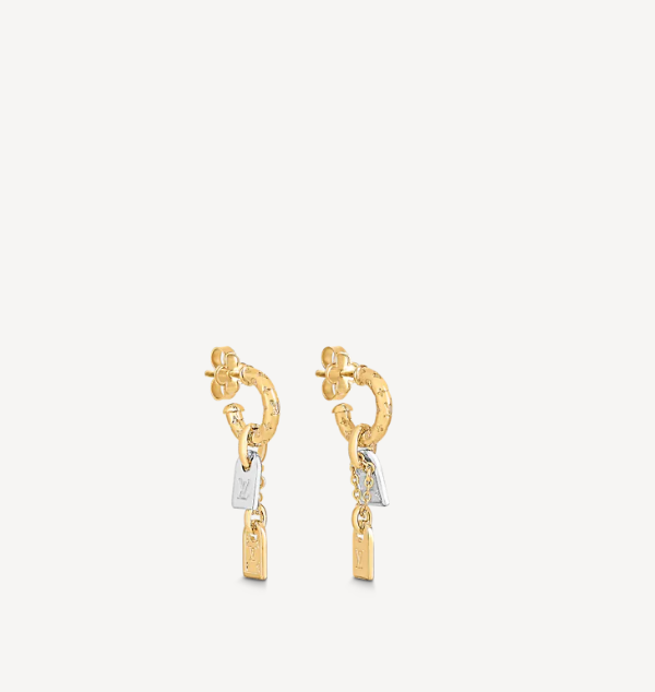 Monogram Colorblock Drop Earrings