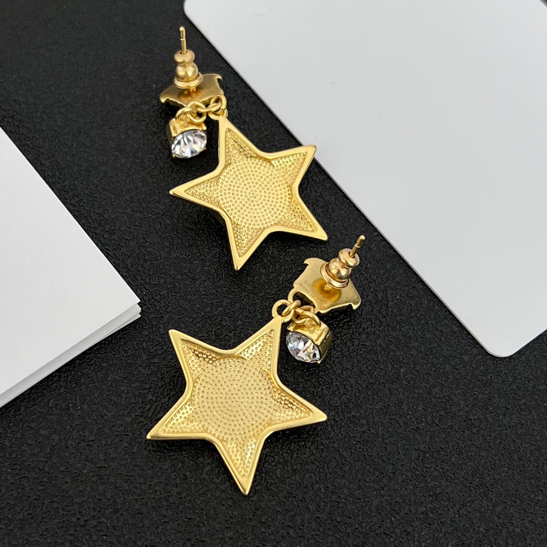 Vintage Star Avatar Pendant Earrings