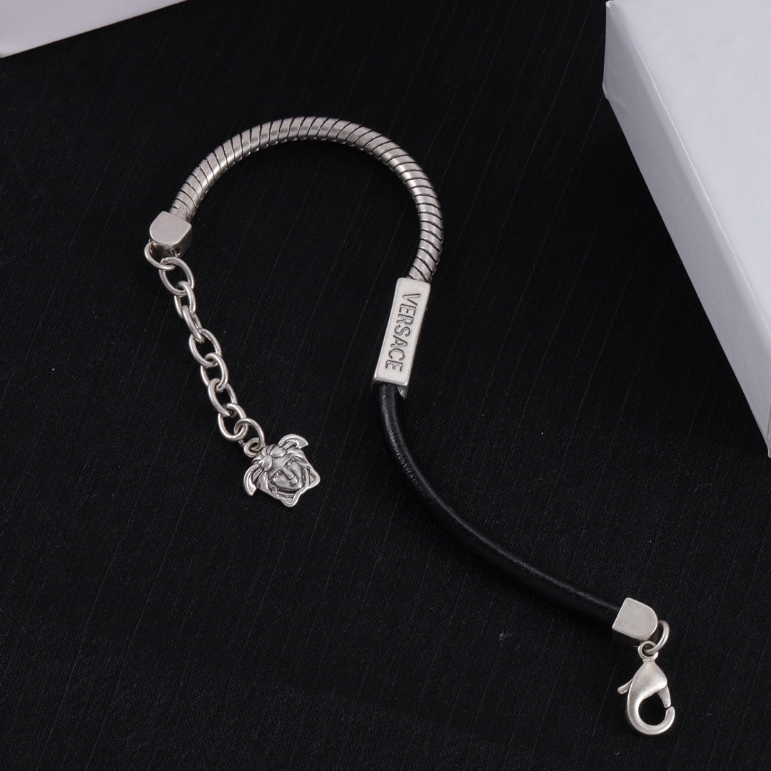 Logo-Engraved Polished Finish Bracelet