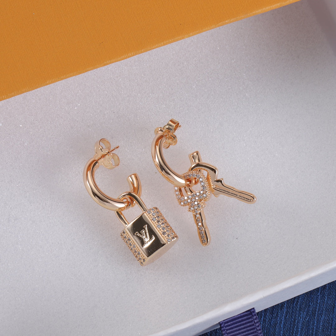 Fashion Padlock Earrings