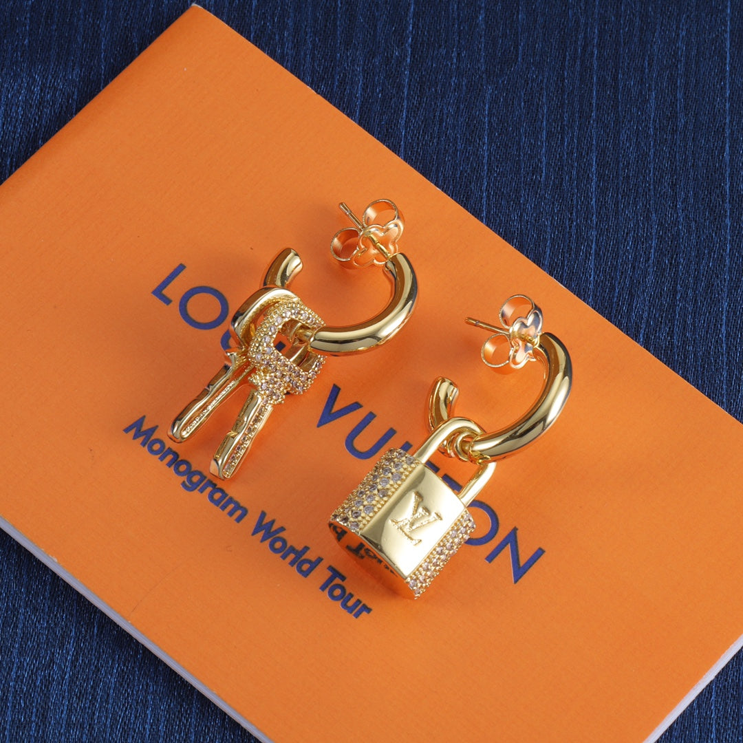 Fashion Padlock Earrings