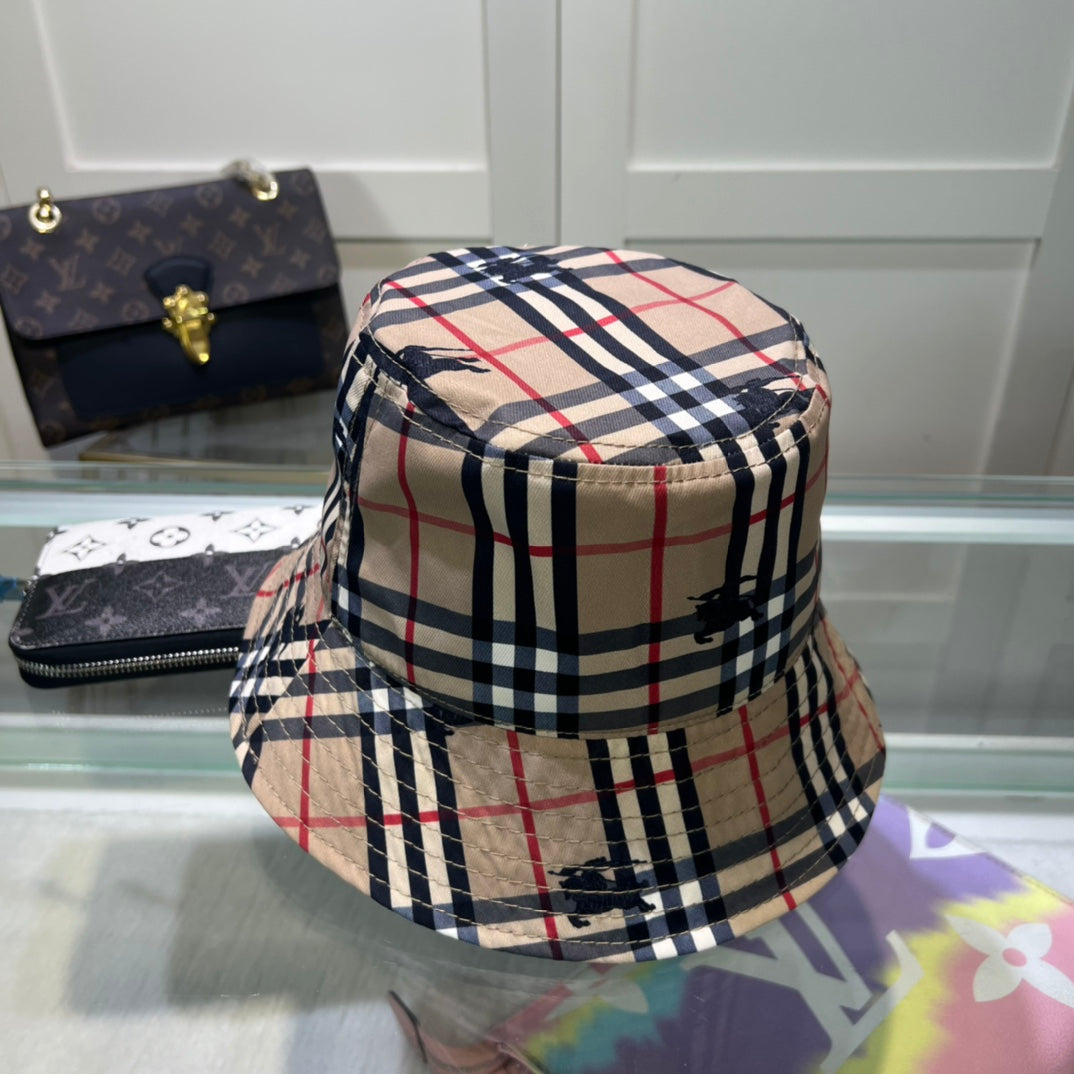 Checkered bucket hat, unisex