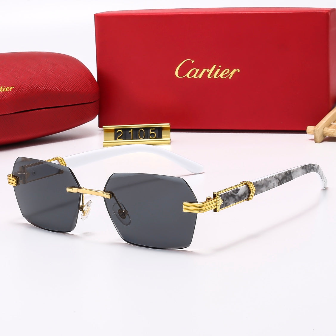 stylish frameless sunglasses 2106