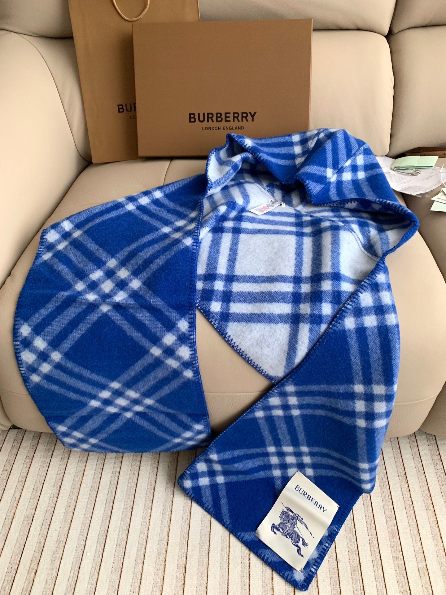 Hooded Checked Wool-Jacquard Scarf