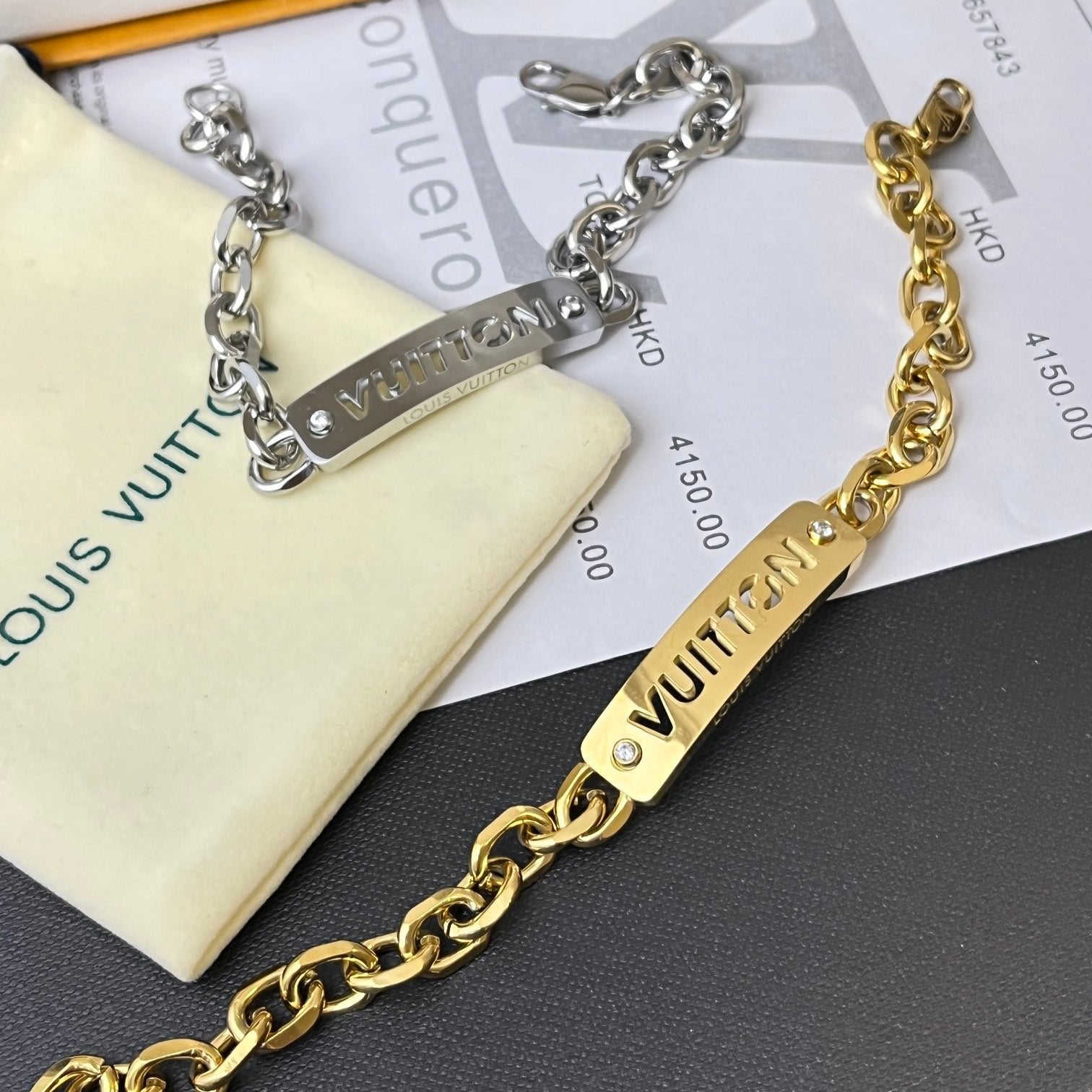 Fashion ID Engraving Nameplate Bracelet