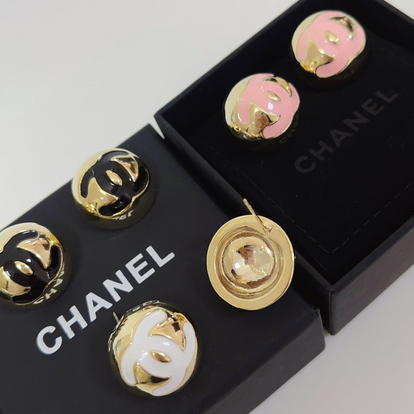 3-Color Vintage Gold-Plated Earrings