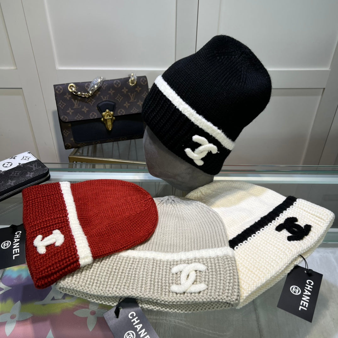 Fashion Retro Double C Knit Hat