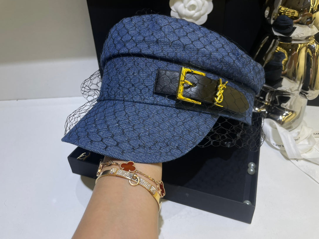 1 colour mesh denim army hat