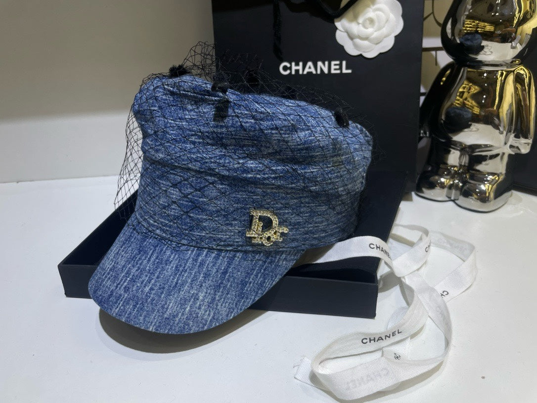 Fashion D Family Mesh Denim Army Hat