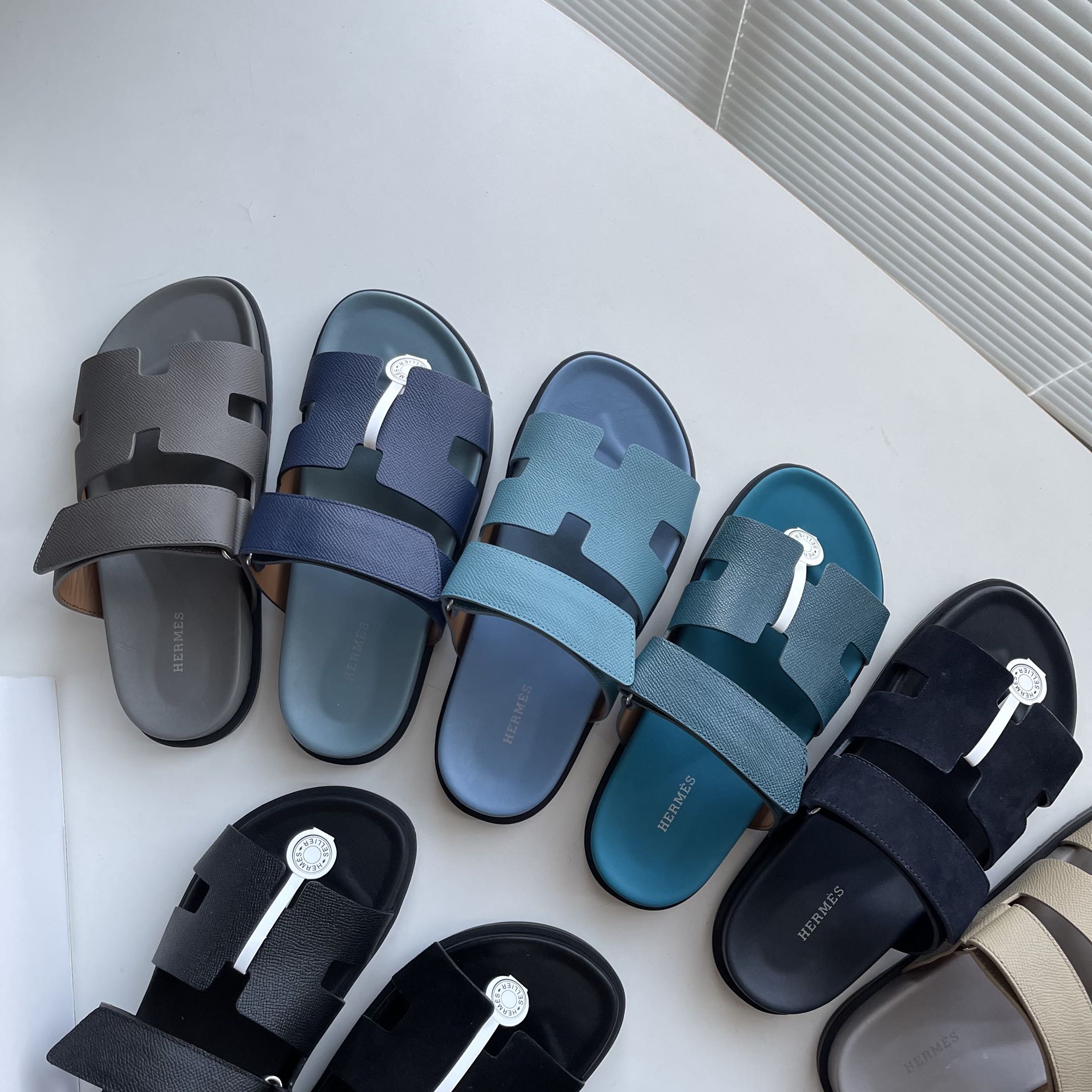 0424 The latest summer calfskin functional sandals