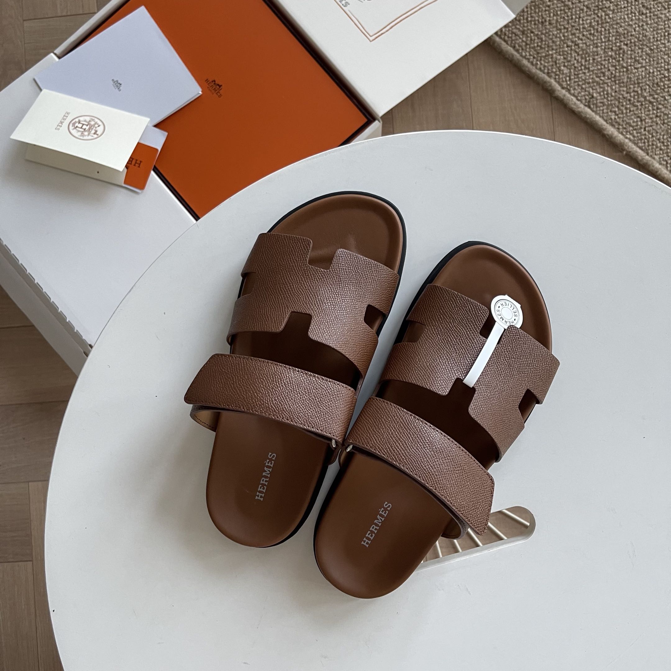 0425 The latest summer calfskin functional sandals